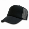 black trucker cap